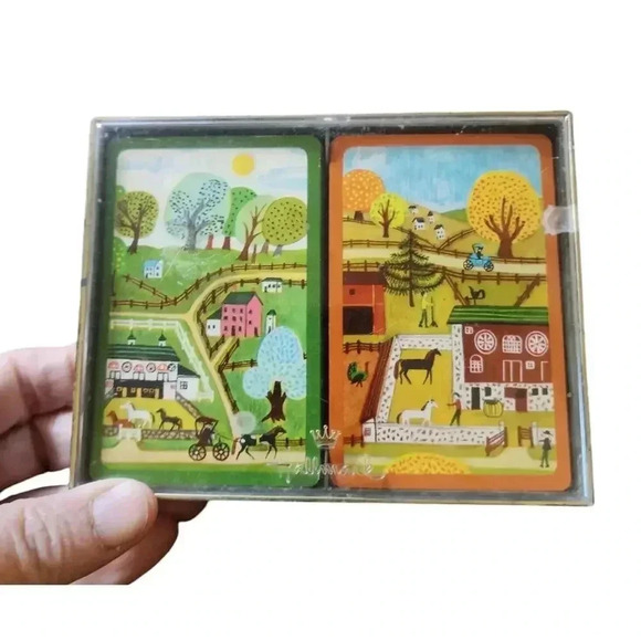 Vintage Hallmark Dual Pack Playing Cards - Picture 1 of 3